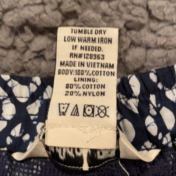 Indigo Rein Navy/White  Printed Shorts Sz Small - Picture 12 of 12